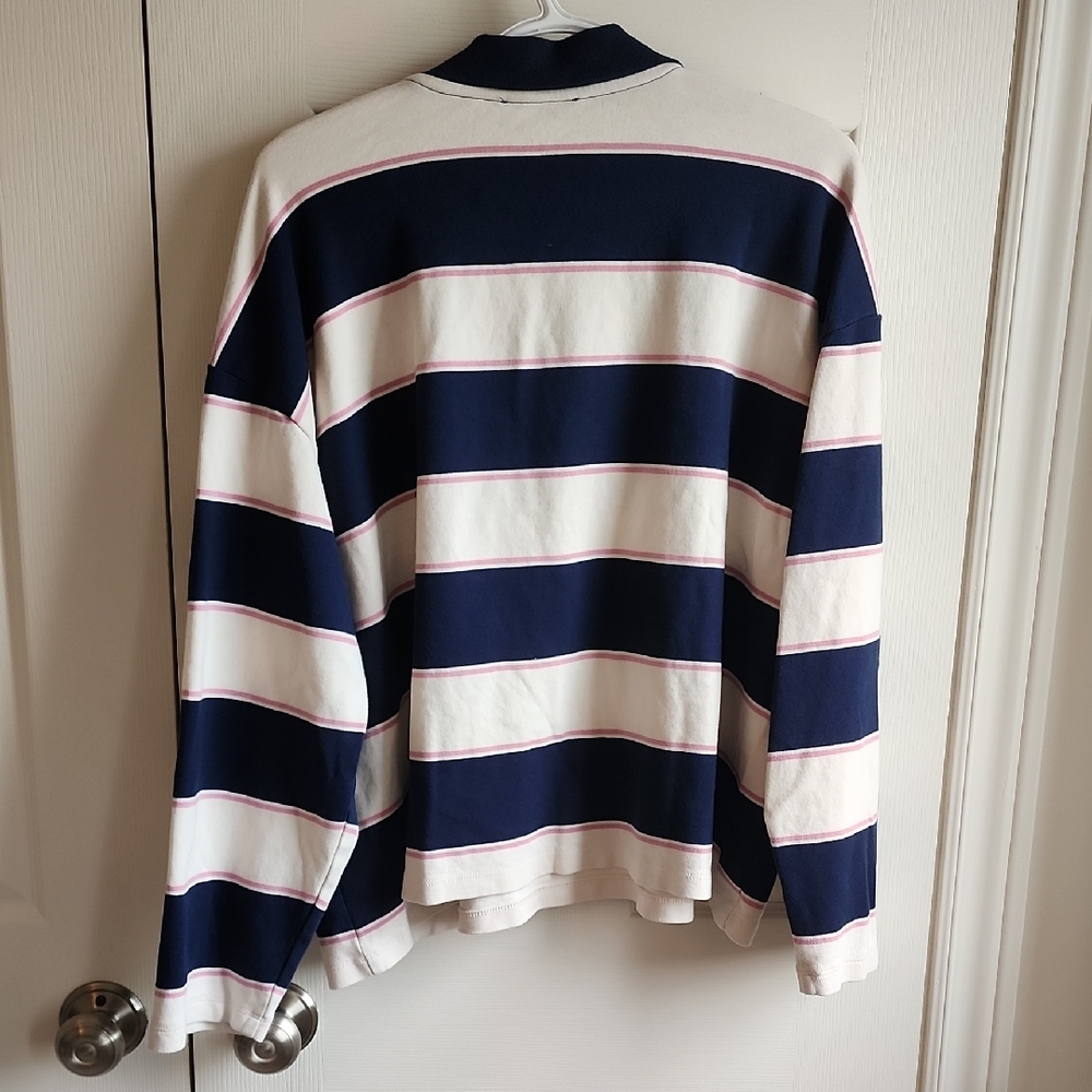 Reitmans Navy and White Striped Collared Shirt NEVER WORN! 3XL - Picture 5 of 5